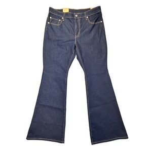 Levi Strauss Co 726 Stellar Stretch High Rise Flare Jeans Dark Wash Size 32x30